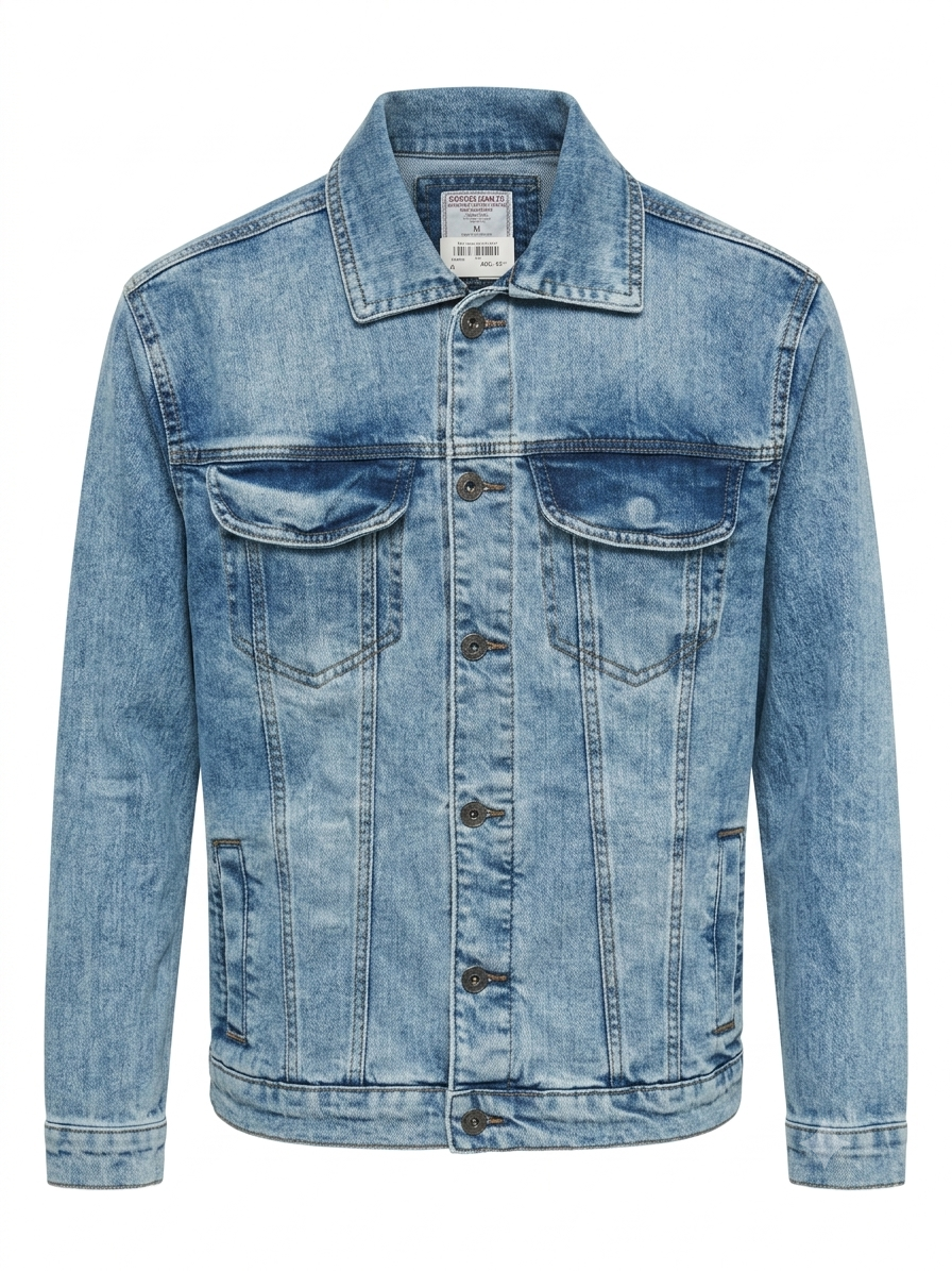 Men Jacket, Denim Jacket, Light Blue Jacket, Blue Denim Jacket, Men's Fashion, Casual Jacket, Washed Denim, Denim Wear, Men's Clothing, Full Sleeve Jacket, Button Jacket, Street Style, Casual Wear, Men's Outerwear