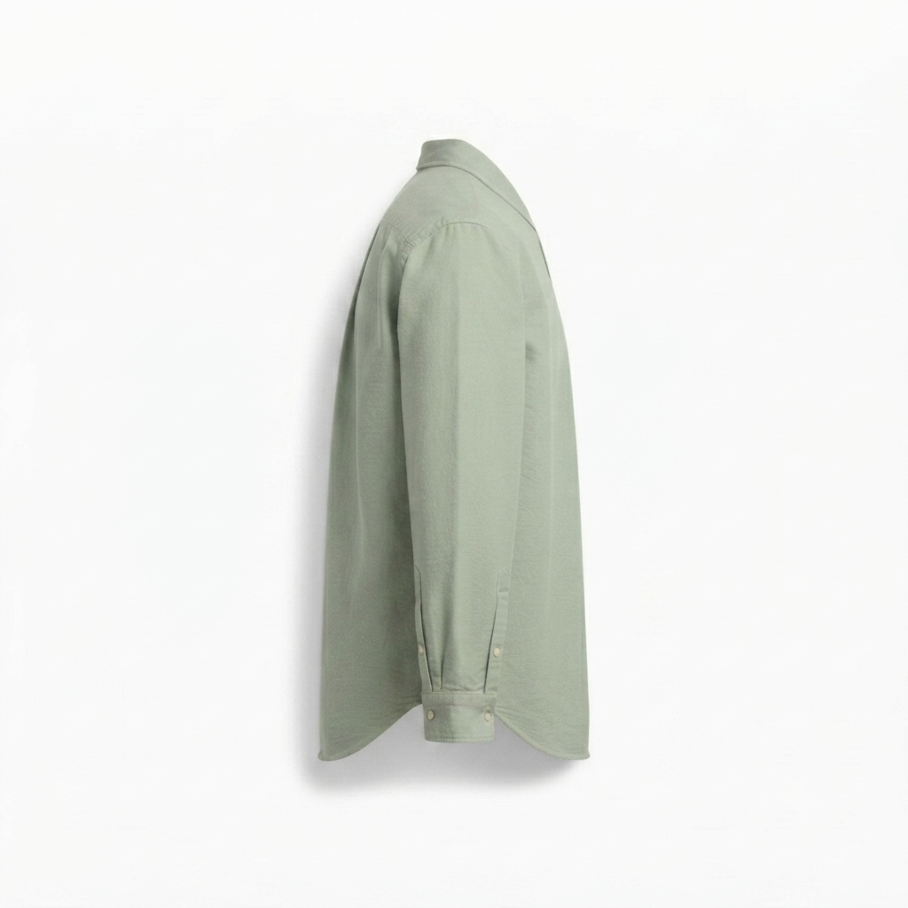 Men's Premium Casual Linen Long-Sleeve Shirt - Sage Green