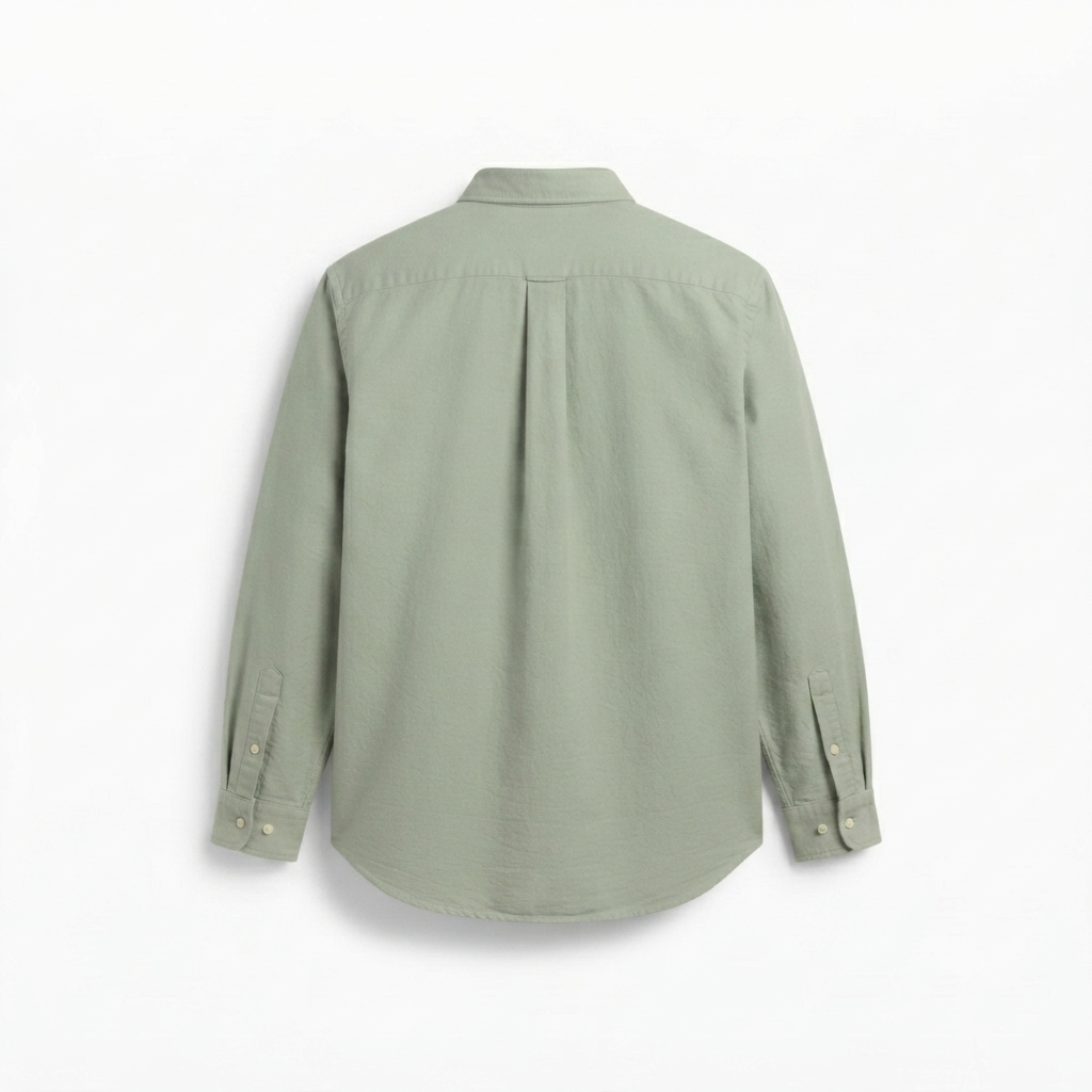 Men's Premium Casual Linen Long-Sleeve Shirt - Sage Green