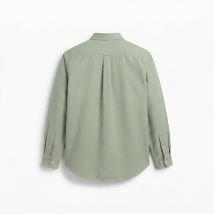 Men's Premium Casual Linen Long-Sleeve Shirt - Sage Green