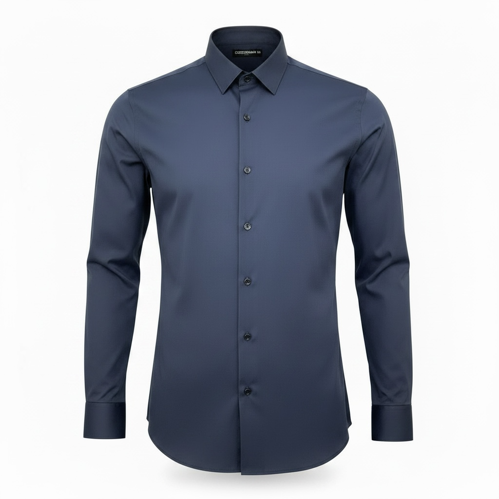 Navy Blue Shirt, Dark Blue Shirt, Lycra Shirt, Stretchable Shirt, Mens Shirt, Formal Shirt, Casual Shirt, Easy Iron, Wrinkle Resistant, Full Sleeve Shirt, Office Wear, Party Wear, Smart Fit, Premium Shirt, Mens Fashion, Desi Boys