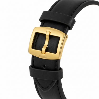 Luxury Gold Triangular Skeleton Watch for Men - Bold Designer Wrist Watch