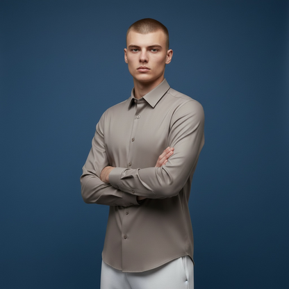 Men’s Premium Lycra Stretchable Shirt – Comfortable, Flexible & Stylish