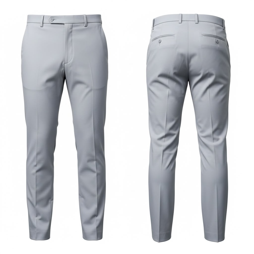 Light grey formal pant for man Tailored-Fit Stretch Dress Pants