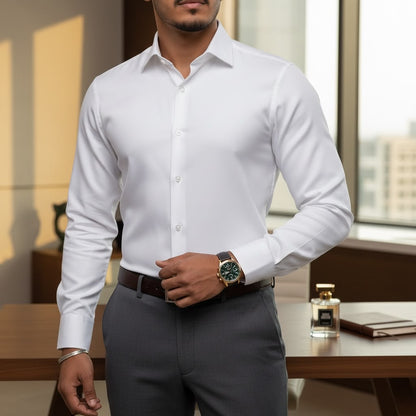 shirts  Slim Fit Formal Business Button Down Shirt For Men, Long Sleeve Dress Shirts With Pocket,