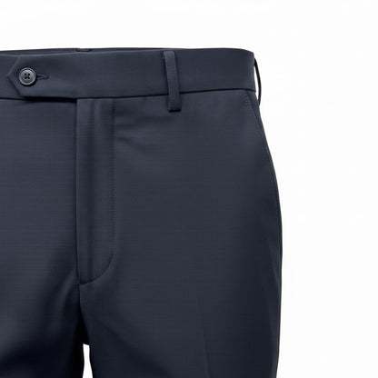 Formal pant Features a sharp vertical fold down each leg black pant