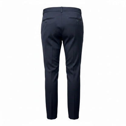 Formal pant Features a sharp vertical fold down each leg black pant