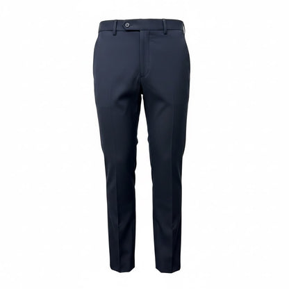 Formal pant Features a sharp vertical fold down each leg black pant