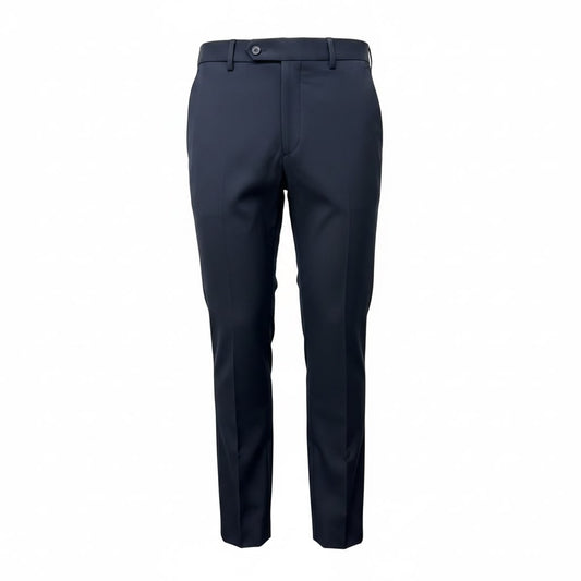 Formal pant Features a sharp vertical fold down each leg black pant